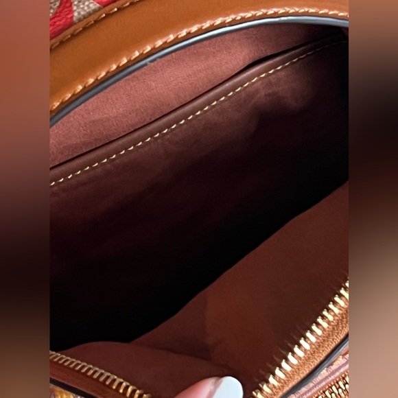 CJ878 - Coach Charter Backpack 18 in Rainbow Signature Canvas - Picture 10 of 12